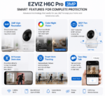 EZVIZ H6C Pro 3MP Smart Wi-Fi Indoor Security Camera with Color Night Vision & Auto Tracking - Image 3