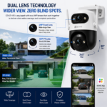 EZVIZ H90 Dual Lens 8MP Smart Outdoor Wi-Fi Security Camera (4MP + 4MP) with AI Auto Tracking & Color Night Vision - Image 3