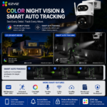EZVIZ H90 Dual Lens 8MP Smart Outdoor Wi-Fi Security Camera (4MP + 4MP) with AI Auto Tracking & Color Night Vision - Image 5