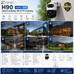 EZVIZ H90 Dual Lens 8MP Smart Outdoor Wi-Fi Security Camera (4MP + 4MP) with AI Auto Tracking & Color Night Vision - Image 4