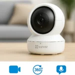 EZVIZ H6C Pro 3MP Smart Wi-Fi Indoor Security Camera with Color Night Vision & Auto Tracking
