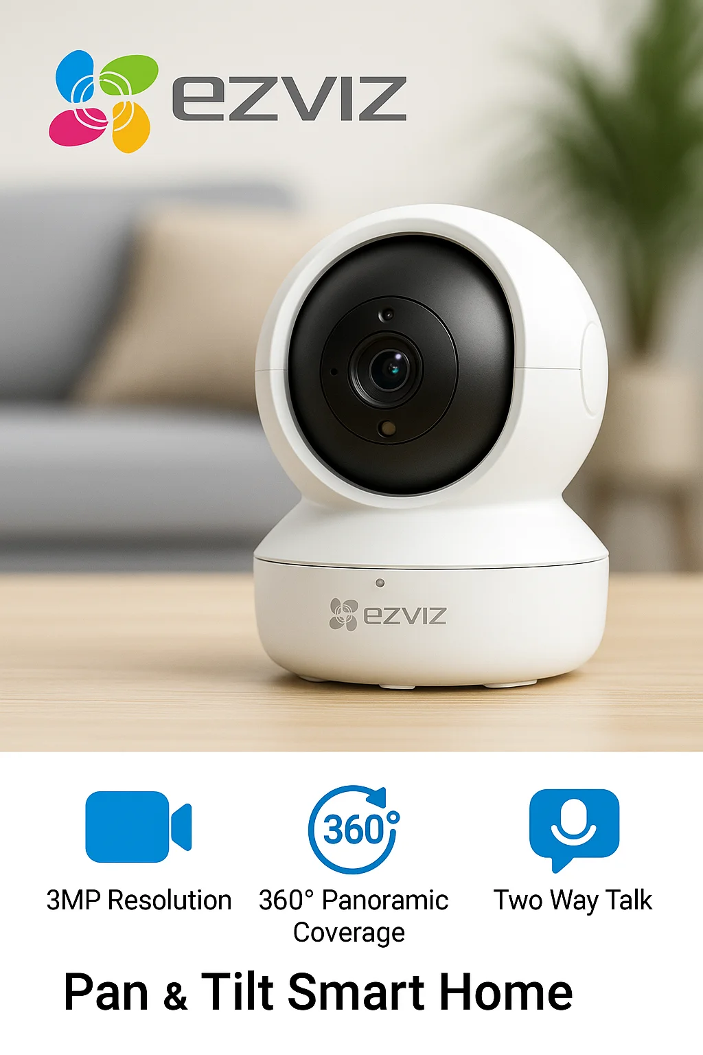 EZVIZ_H6C_Image_3 EZVIZ H6C Pro 3MP Smart Wi-Fi Indoor Security Camera with Color Night Vision & Auto Tracking - Image 1