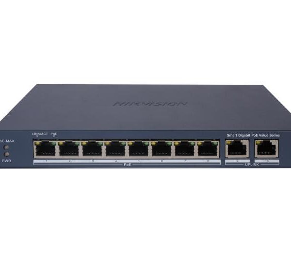Hikvision 8-Port Desktop Smart Managed PoE Ethernet Switch V2 (DS-3E1510P-EI/M)