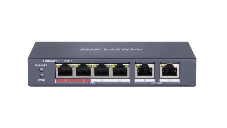 Hikvision 4-Port 10/100M Unmanaged PoE Ethernet Switch (DS-3E0106P-E/M)